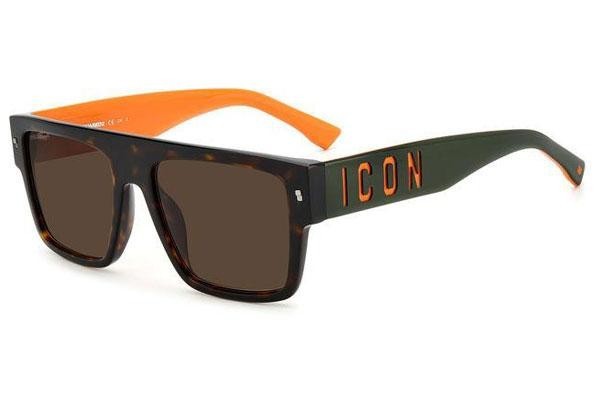 Sunčane naočale Dsquared2 ICON0003/S 086/70 Flat Top Havana