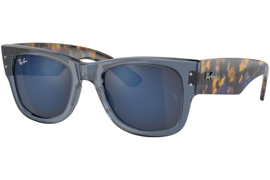 Sunčane naočale Ray-Ban Mega Wayfarer RB0840S 6638O4 Kvadratni Plavi