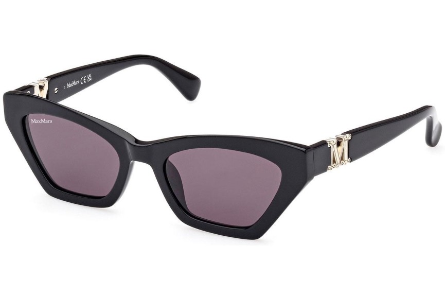 Sunčane naočale Max Mara MM0057 01A Cat Eye Crni