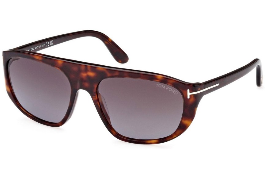 Sunčane naočale Tom Ford FT1002 52B Pilotski Havana