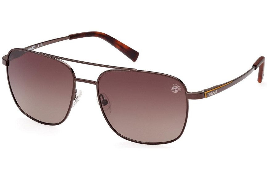 Sunčane naočale Timberland TB9303 48H Polarized Pilotski Smeđi