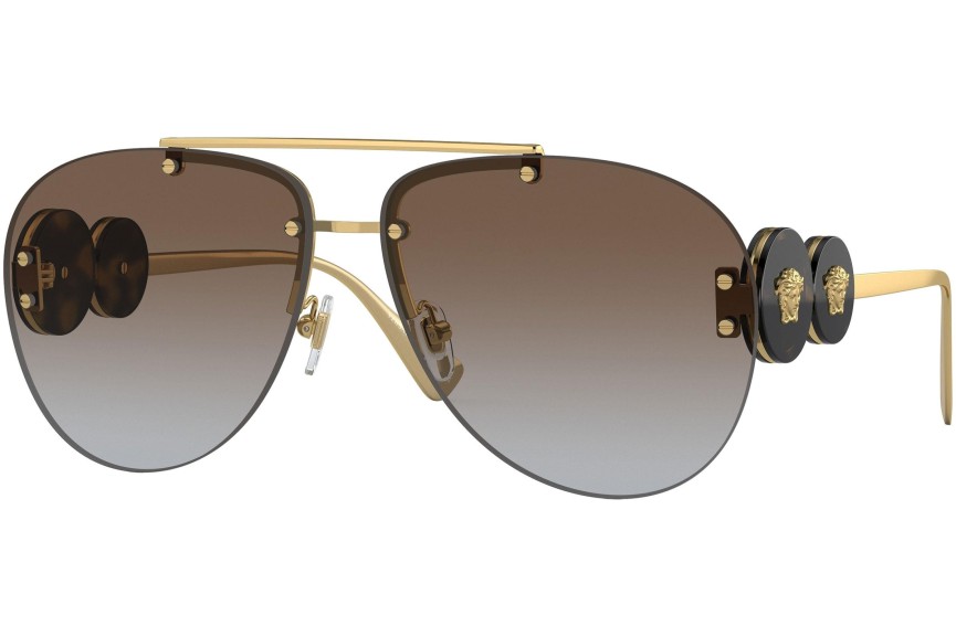 Sunčane naočale Versace Double Medusa Aviator VE2250 148889 Pilotski Zlatni