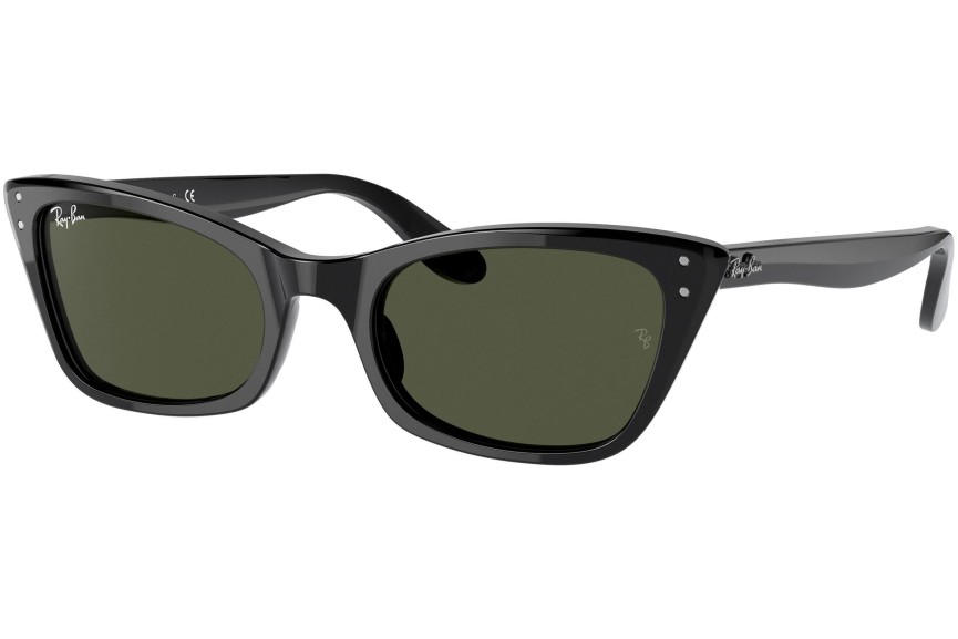 Sunčane naočale Ray-Ban Lady Burbank RB2299 901/31 Cat Eye Crni