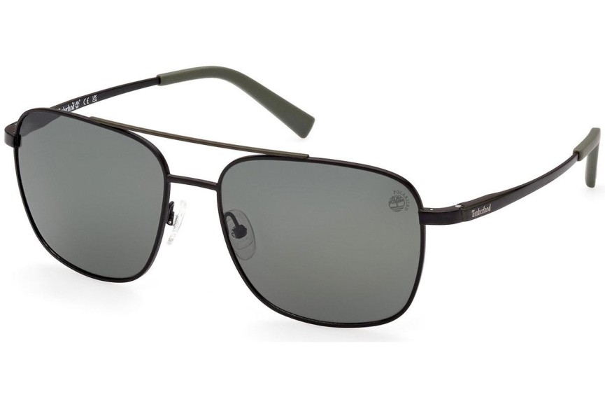 Sunčane naočale Timberland TB9303 02R Polarized Pilotski Crni