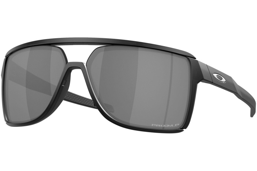 Sunčane naočale Oakley Castel OO9147-02 Polarized Kvadratni Crni