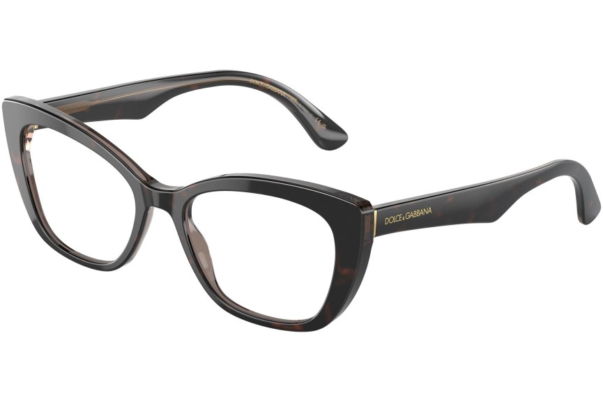 Naočale Dolce & Gabbana DG3360 3256 Cat Eye Havana