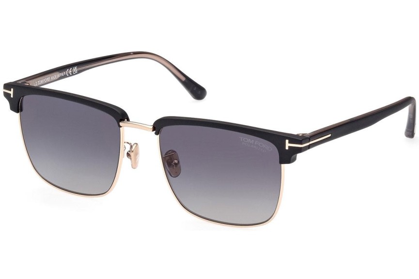 Sunčane naočale Tom Ford FT0997-H 02D Polarized Zadebljani gornji dio Crni