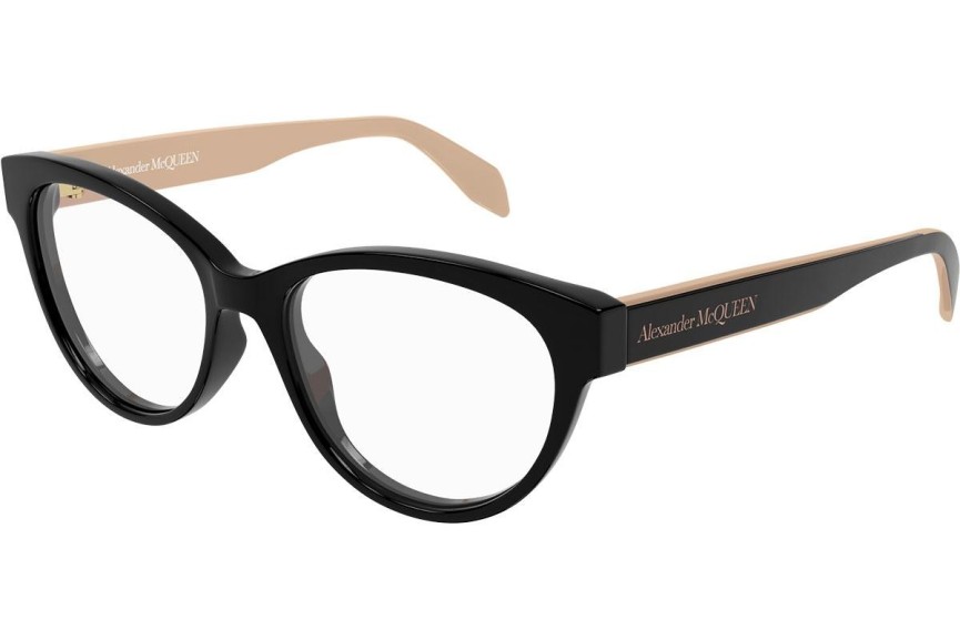 Naočale Alexander McQueen AM0359O 004 Cat Eye Crni