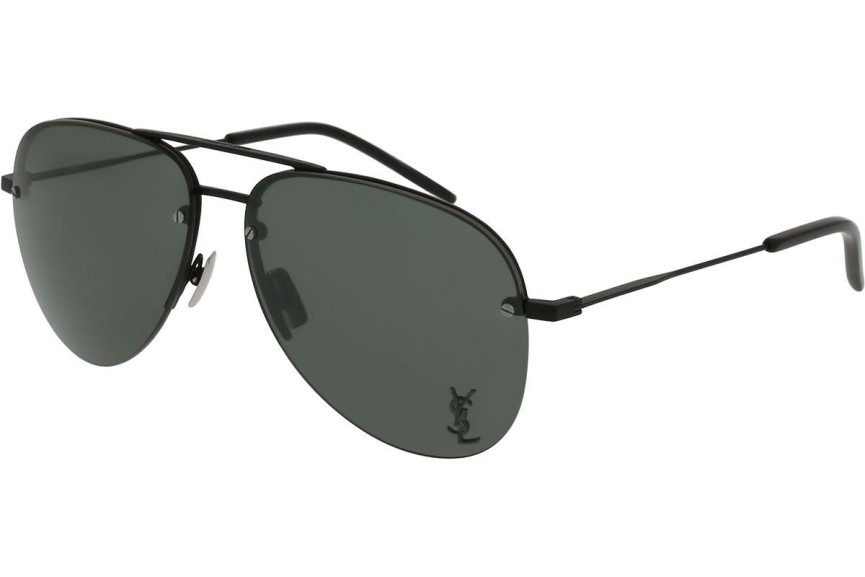 Sunčane naočale Saint Laurent CLASSIC11M 001 Pilotski Crni