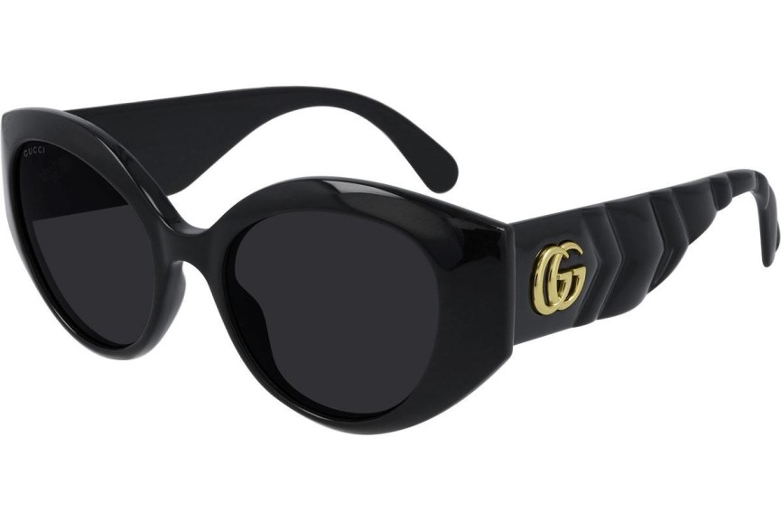 Sunčane naočale Gucci GG0809S 001 Cat Eye Crni