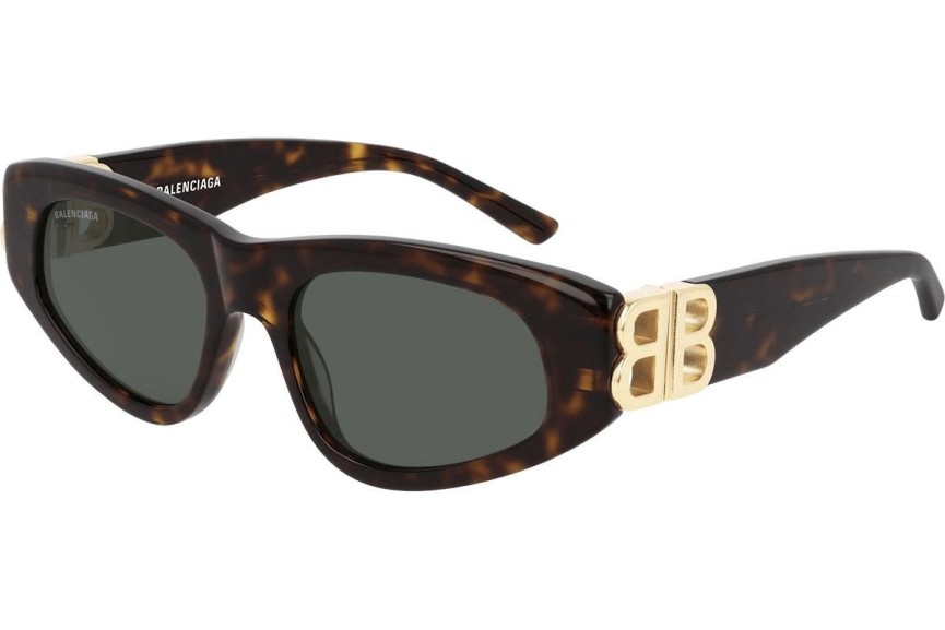 Sunčane naočale Balenciaga BB0095S 002 Cat Eye Havana