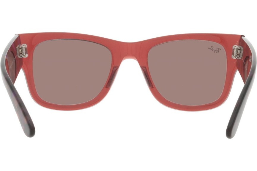 Sunčane naočale Ray-Ban Mega Wayfarer RB0840S 66372K Kvadratni Ružičasti