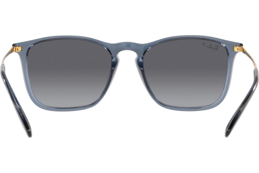 Sunčane naočale Ray-Ban Chris RB4187 6592T3 Polarized Kvadratni Plavi