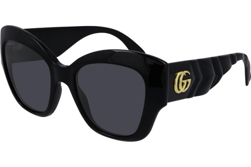 Sunčane naočale Gucci GG0808S 001 Cat Eye Crni