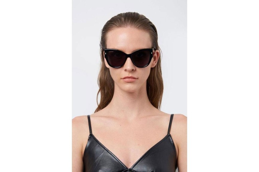 Sunčane naočale Dsquared2 D20016/S 2M2/IR Cat Eye Crni