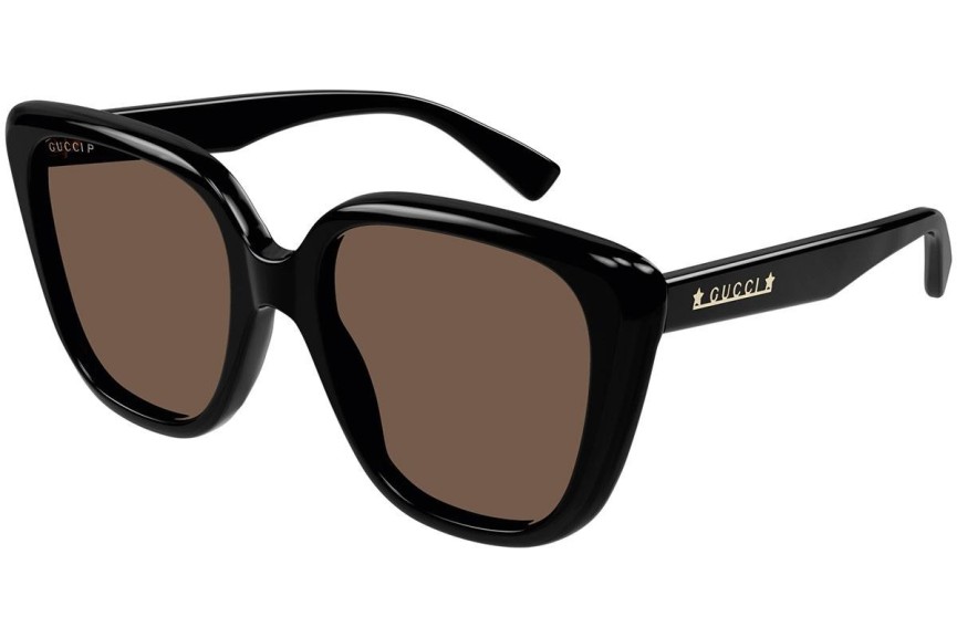 Sunčane naočale Gucci GG1169S 001 Polarized Cat Eye Crni