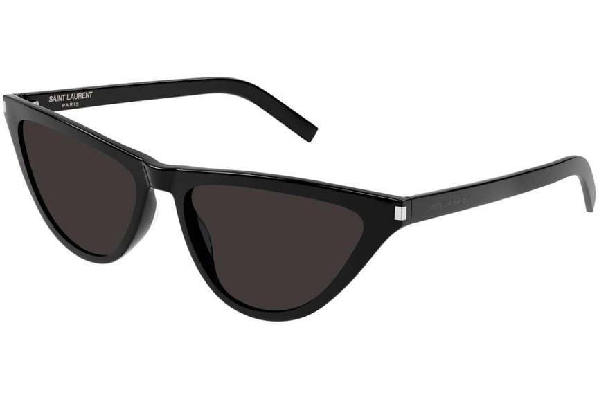 Sunčane naočale Saint Laurent SL550SLIM 001 Cat Eye Crni