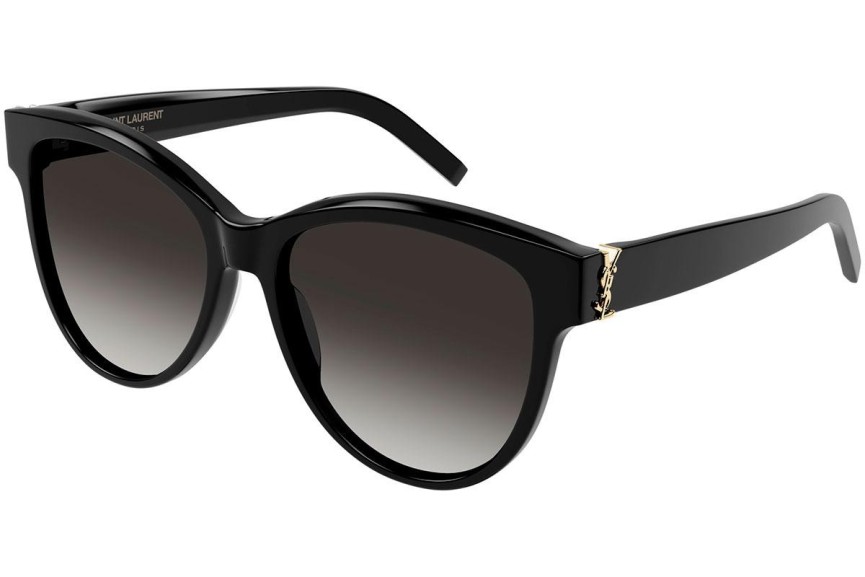 Sunčane naočale Saint Laurent SLM107 002 Cat Eye Crni