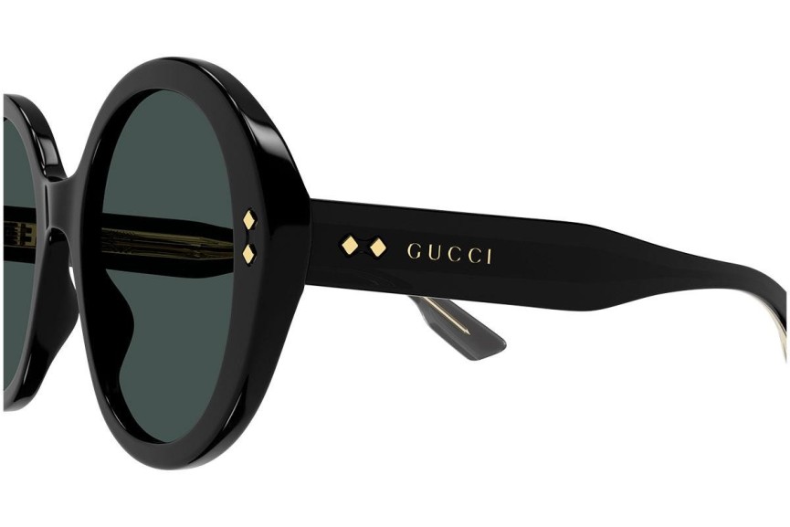 Sunčane naočale Gucci GG1081S 001 Okrugao Crni