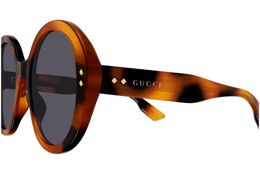 Sunčane naočale Gucci GG1081S 002 Okrugao Havana