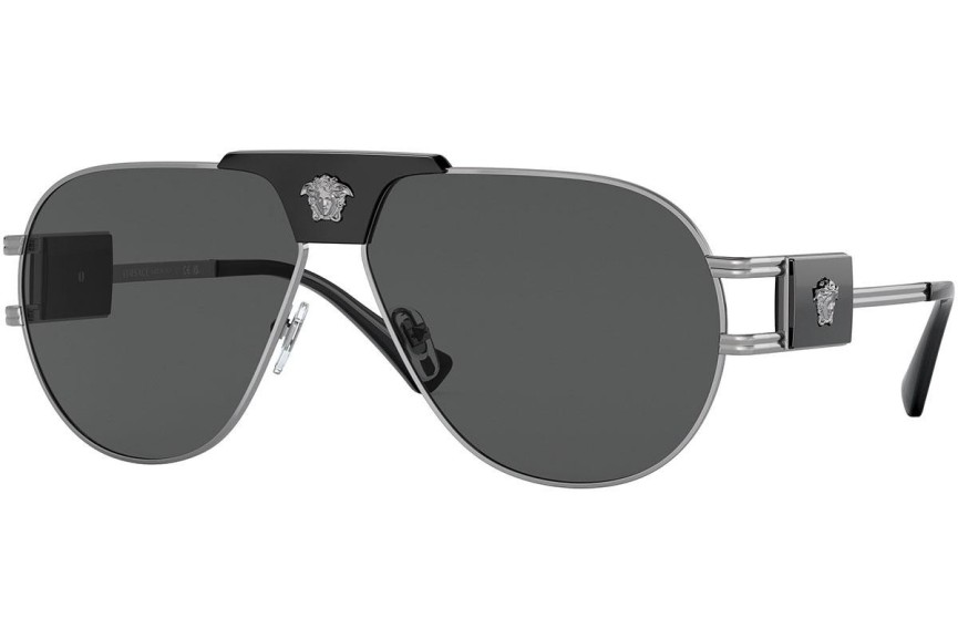 Sunčane naočale Versace Special Project Aviator VE2252 100187 Pilotski Srebrni