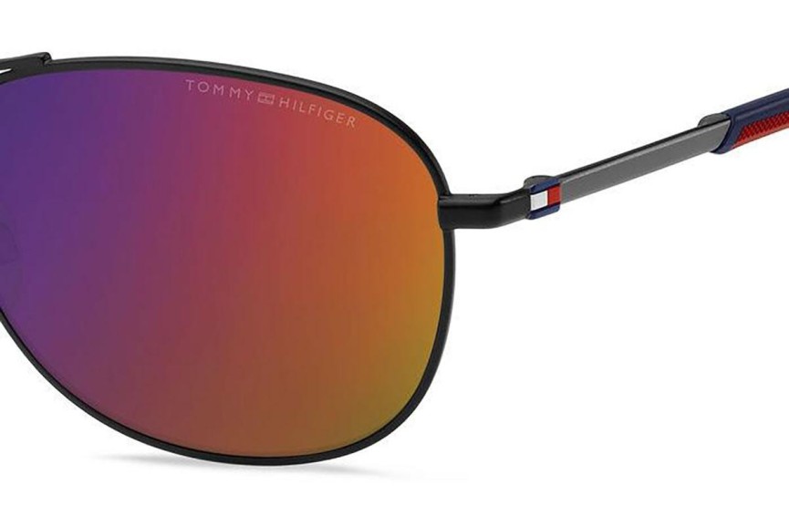 Sunčane naočale Tommy Hilfiger TH2023/S 003/MI Pilotski Crni