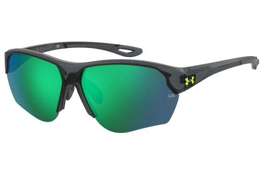 Sunčane naočale Under Armour UACOMPETE/F 63M/V8 Pravokutan Sivi