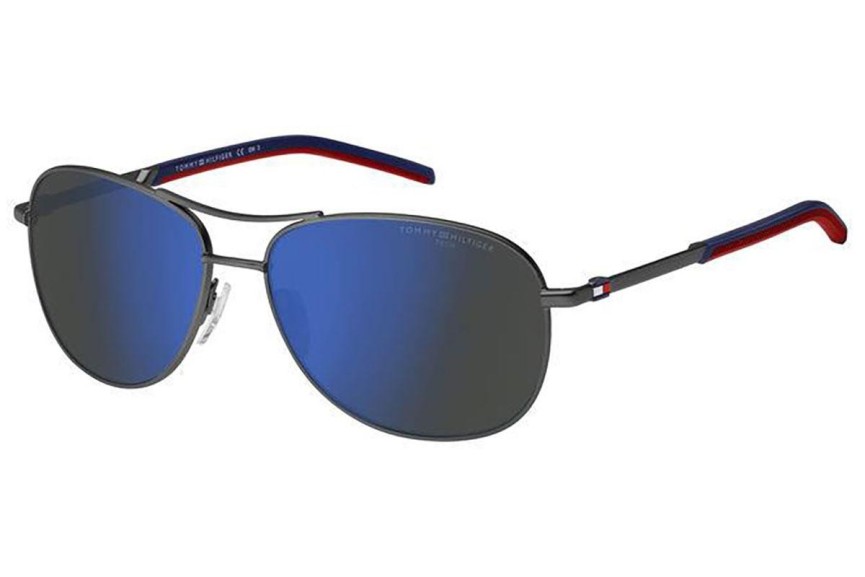 Sunčane naočale Tommy Hilfiger TH2023/S R80/ZS Pilotski Srebrni