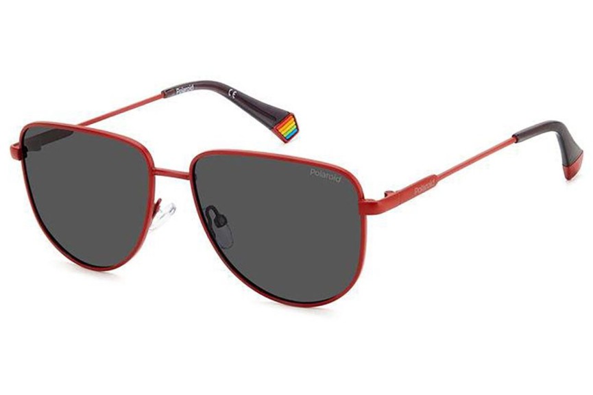 Sunčane naočale Polaroid PLD6196/S/X 0Z3/M9 Polarized Ovalni Crveni