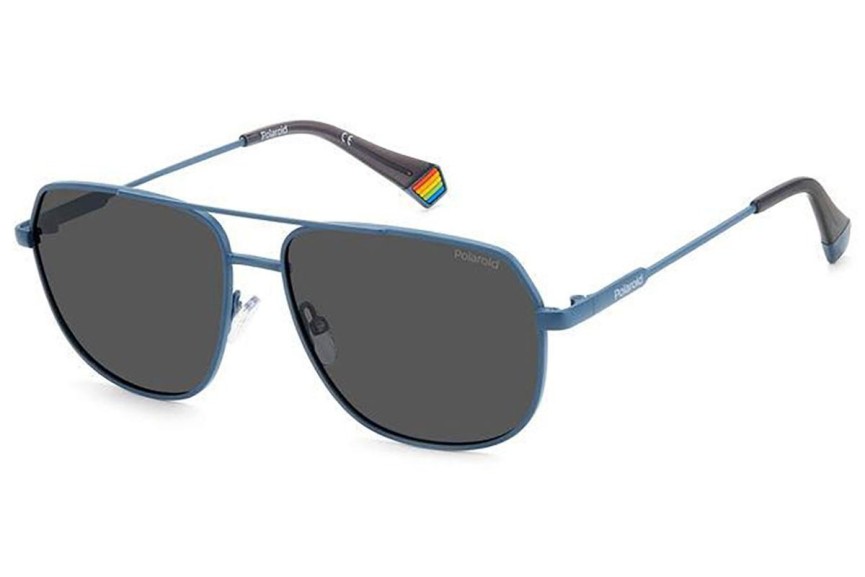 Sunčane naočale Polaroid PLD6195/S/X FLL/M9 Polarized Pilotski Plavi