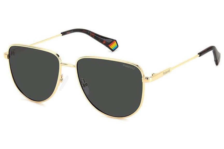 Sunčane naočale Polaroid PLD6196/S/X J5G/M9 Polarized Ovalni Zlatni