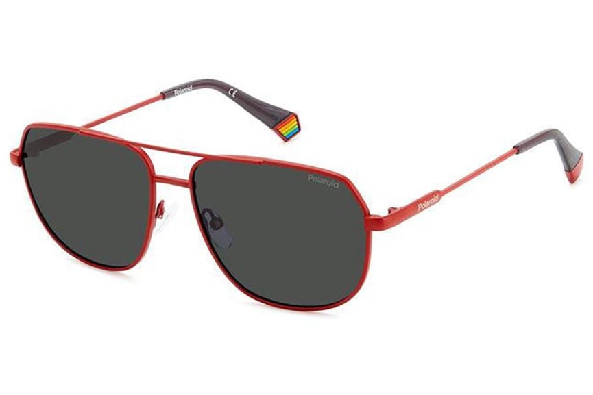 Sunčane naočale Polaroid PLD6195/S/X 0Z3/M9 Polarized Pilotski Crveni