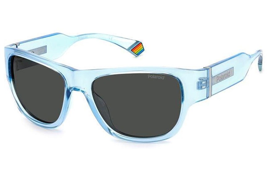 Sunčane naočale Polaroid PLD6197/S MVU/M9 Polarized Kvadratni Plavi