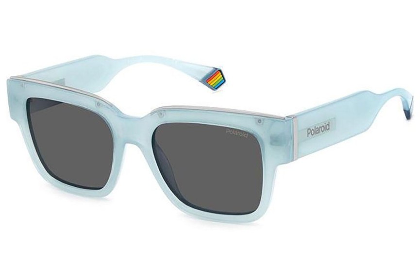 Sunčane naočale Polaroid PLD6198/S/X MVU/M9 Polarized Kvadratni Plavi