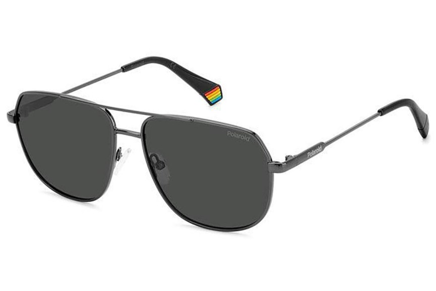 Sunčane naočale Polaroid PLD6195/S/X KJ1/M9 Polarized Pilotski Srebrni