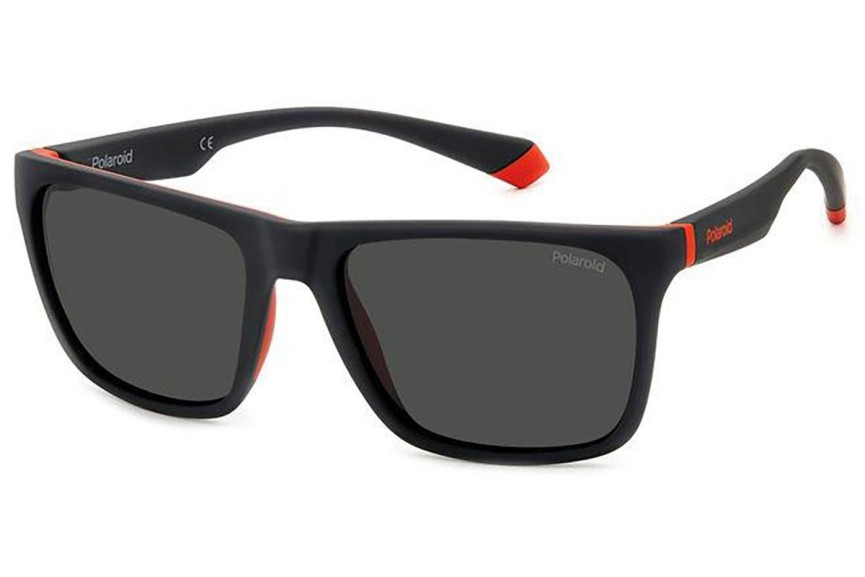 Sunčane naočale Polaroid PLD2141/S BLX/M9 Polarized Kvadratni Crni