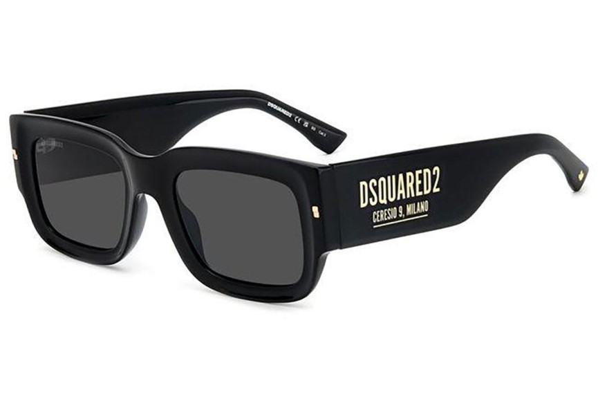 Sunčane naočale Dsquared2 D20089/S 2M2/IR Pravokutan Crni