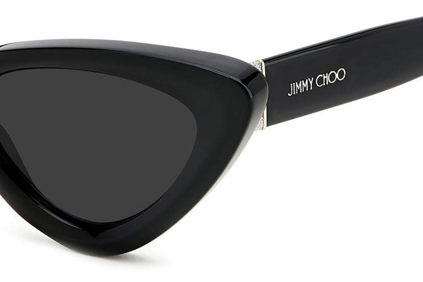 Sunčane naočale Jimmy Choo ADDY/S 807/IR Cat Eye Crni