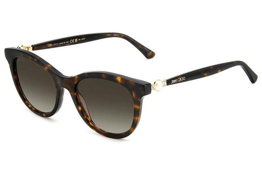 Sunčane naočale Jimmy Choo ANNABETH/S 086/HA Cat Eye Havana