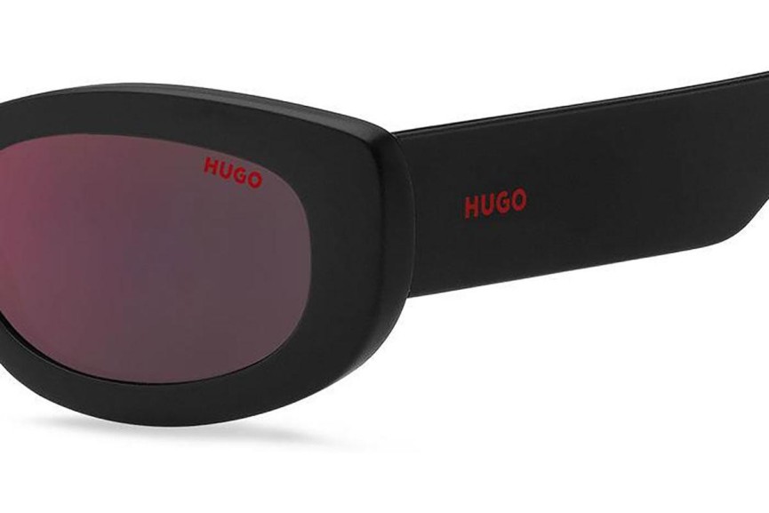 Sunčane naočale HUGO HG1253/S 807/AO Cat Eye Crni