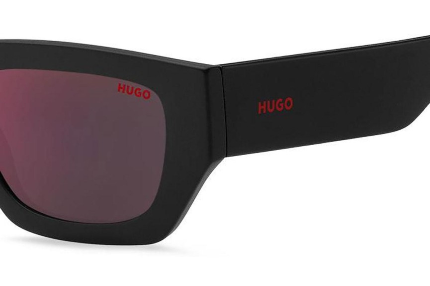 Sunčane naočale HUGO HG1252/S 807/AO Pravokutan Crni