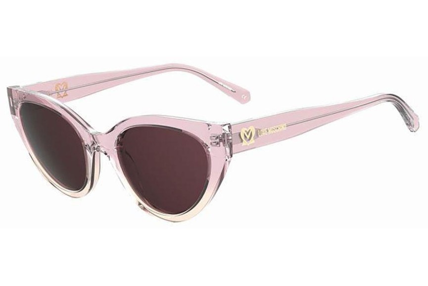 Sunčane naočale Love Moschino MOL064/S 35J/U1 Cat Eye Ružičasti