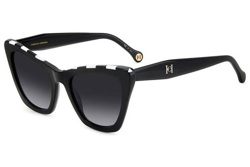 Sunčane naočale Carolina Herrera HER0129/S 80S/9O Cat Eye Crni