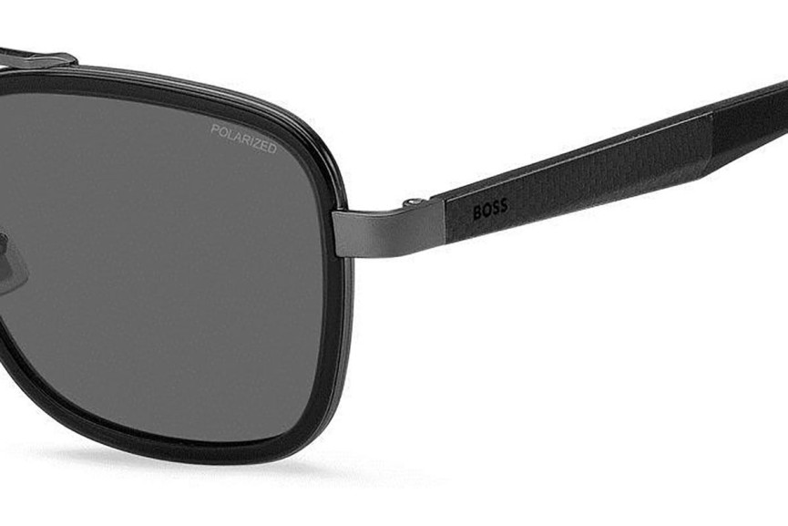 Sunčane naočale BOSS BOSS1486/S PTA/M9 Polarized Pilotski Crni