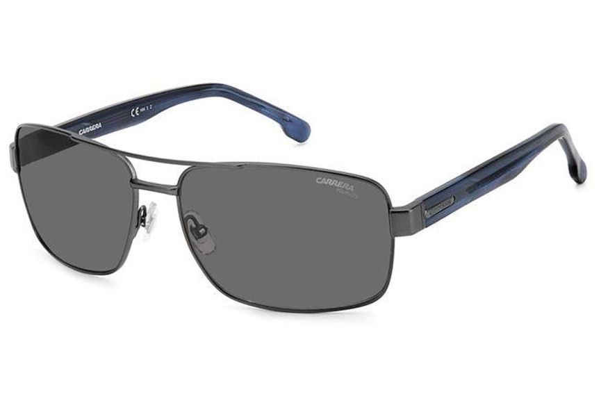 Sunčane naočale Carrera CARRERA8063/S R80/M9 Polarized Pravokutan Srebrni