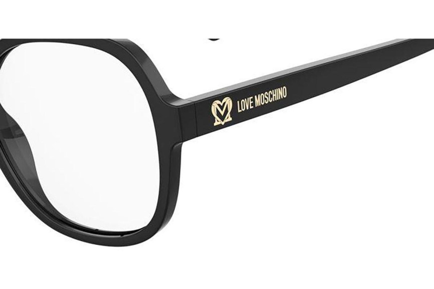 Naočale Love Moschino MOL616 807 Okrugao Crni