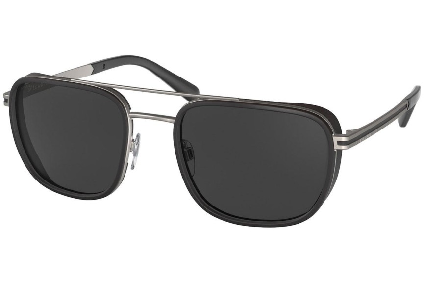 Sunčane naočale Bvlgari BV5053 195/48 Polarized Kvadratni Sivi