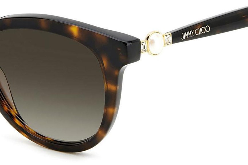 Sunčane naočale Jimmy Choo ANNABETH/S 086/HA Cat Eye Havana