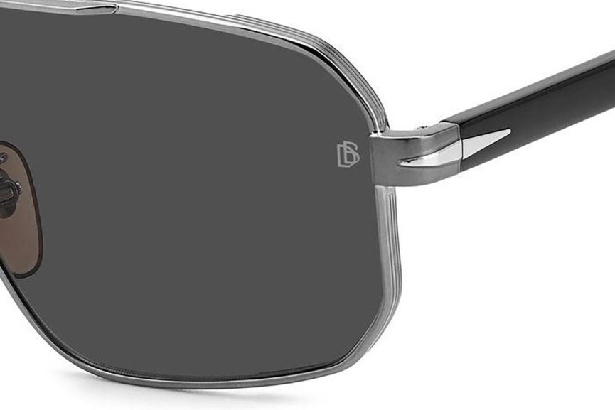 Sunčane naočale David Beckham DB7102/S 85K/M9 Polarized Pilotski Srebrni