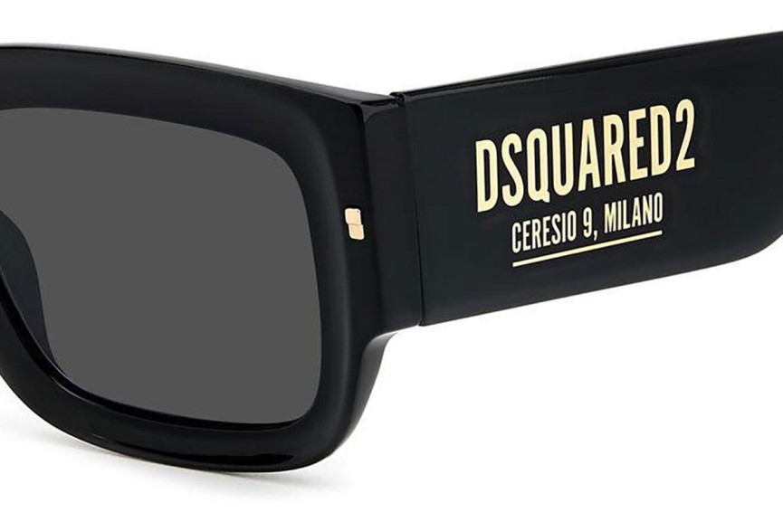 Sunčane naočale Dsquared2 D20089/S 2M2/IR Pravokutan Crni